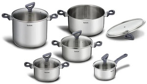 Tefal Sada nádobí G712SA55 Daily Cook, 10 kusů, nerez
