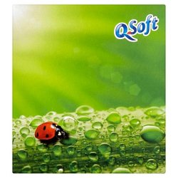 Q soft papírové kapesníčky kostka daisy 3-vrstvé 60 ks - berušky