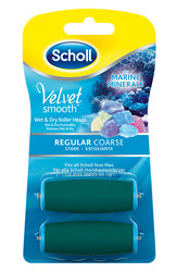 Náhradní hlavice SCHOLL Velvet Smooth WET&DRY Rotační hlavice Středně drsná s mořskými minerály 2 ks
