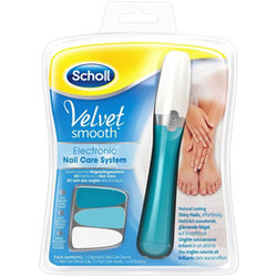Elektrický pilník na nehty Scholl Velvet smooth Nail Care, modrý