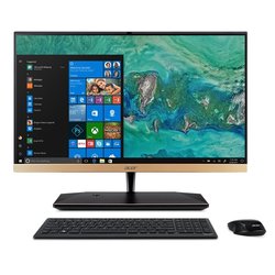 Počítač All In One Acer Aspire S24-880 23,8",1920 x 1080,dotykovýi7-8550U, 8GB, 2TB, bez mechaniky, UHD 620, W10 Home - černý/zlatý