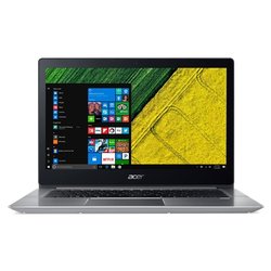 Ntb Acer Swift 3 (SF314-52-P4HR) Pentium 4415U, 4GB, 256GB, 14", Full HD, bez mechaniky, Intel HD 610, BT, FPR, CAM, W10 Home - stříbrný