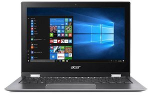 Ntb Acer Spin 1 (SP111-32N-C2RB) + stylus Celeron N3350, 4GB, 32GB, 11.6", Full HD, bez mechaniky, Intel HD 505, BT, CAM, W10 - šedý
