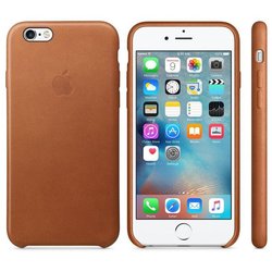 Kryt na mobil Apple Leather Case pro iPhone 6S - Saddle Brown