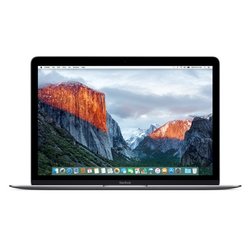 Ntb Apple Macbook - space gray m3- 6Y30, 8GB, 256GB, 12", 2304x1440, bez mechaniky, Intel HD 515, BT, CAM, OS X