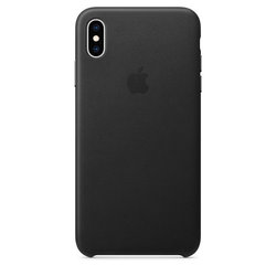 Kryt na mobil Apple Leather Case pro iPhone Xs Max - černý