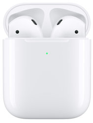 Sluchátka Apple AirPods, bezdrátové nabíjení (2019) - bílá