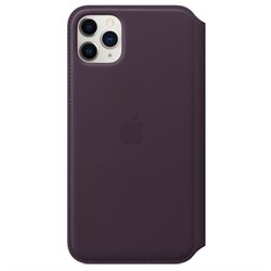 Pouzdro na mobil flipové Apple Leather Folio pro iPhone 11 Pro Max - lilkové