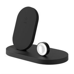 Bezdrátová nabíječka Belkin Boost Up pro iPhone + Apple Watch + USB-A port - černá
