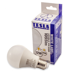 Tesla LED žárovka BULB, E27, 12W, 230V, 1055lm, 15 000h, 3000K teplá bílá, 240°