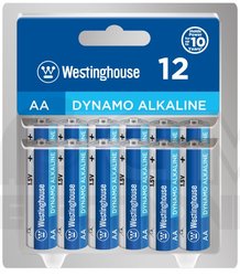 Baterie alkalická Westinghouse AA/LR6 (15A) 1,5V Dynamo alkalická, blistr 12ks