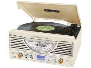 Trevi TT 1062/WH Retro music system,MP3/SD/USB
