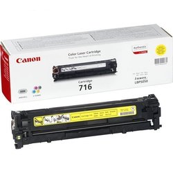 Toner Canon CRG-716Y, 1,5K stran originální - žlutý