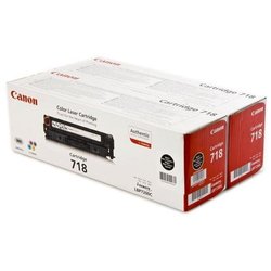 Toner Canon CRG-718Bk, 2 x 3,4K stran originální - černý