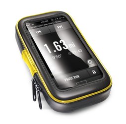 Držák na mobil Celly FLEXBIKE voděodolný pro 6" na řídítka