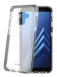 Kryt na mobil Celly Hexagon pro Samsung Galaxy A8 (2018) - černý