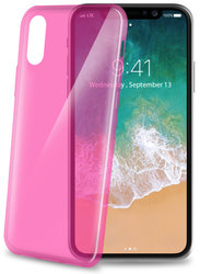 Kryt na mobil Celly Ultrathin pro Apple iPhone X - růžový