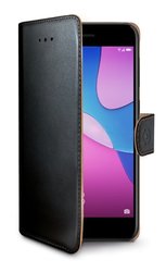 Pouzdro na mobil flipové Celly Wally pro Huawei P9 Lite Mini / Y6 Pro - černé