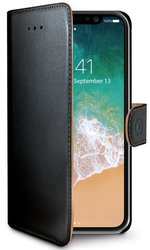 Pouzdro na mobil flipové Celly Wally pro Apple iPhone X - černé