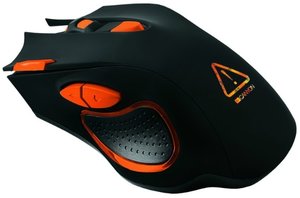 Myš Canyon Corax / optická / 7 tlačítek / 6400dpi - černá/oranžová