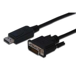 Kabel Digitus DisplayPort - DVI (24+1), 3m - černý