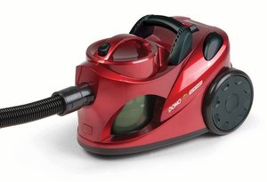 Bezsáčkový vysavač 2000W Eco - DOMO DO7279S, červená metalíza, příkon: 1000 W