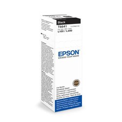 Inkoustová náplň Epson T6641, 70ml originální - černý