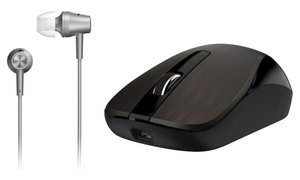Myš Genius MH-8015 + sluchátka / optická / 3 tlačítka / 1600dpi - čokoládová