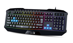 Klávesnice Genius GX Gaming Scorpion K215, CZ/SK - černá/modrá