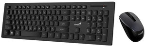 Klávesnice s myší Genius Slimstar 8008, CZ+SK - černá