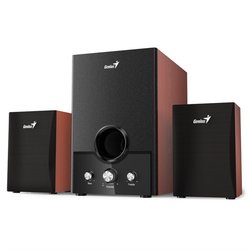 Reproduktory Genius SW-HF 1700, 2.1, Verze II. - černé/dřevo