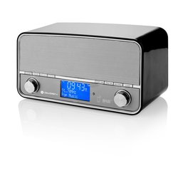 Radiopřijímač DAB GoGEN DAB 12 BT, černý/stříbrný