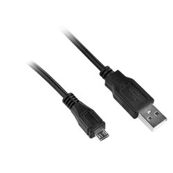 Kabel GoGEN MicroUSB, 1,5m - černý