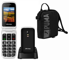Mobilní telefon senior CPA HALO 13 černý + DÁREK TAŠKA PUMA PORTABLE