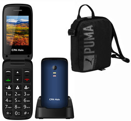 Mobilní telefon senior CPA HALO 13 modrý + DÁREK TAŠKA PUMA PORTABLE