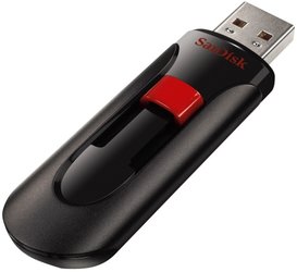 Flash USB Sandisk Cruzer Glide 128GB USB 2.0 - černý/červený