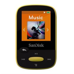 MP3 přehrávač SanDisk Sansa Clip Sports 8GB, žlutý