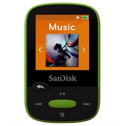 MP3 přehrávač SanDisk Sansa Clip Sports 8GB, zelený