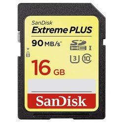 Paměťová karta Sandisk SDHC Extreme Plus 16GB UHS-I U3 (90R/60W)