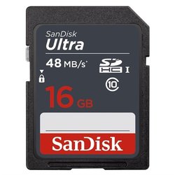 Paměťová karta Sandisk SDHC Ultra 16GB UHS-I U1 (48R/10W)