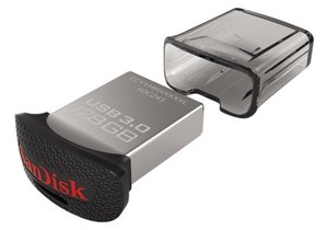 Flash USB Sandisk Cruzer Ultra Fit 128GB USB 3.0 - stříbrný