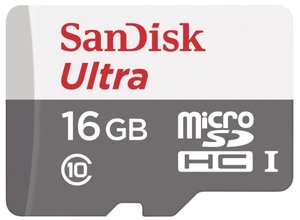 Paměťová karta Sandisk Micro SDHC Ultra 16GB UHS-I U1 (48R/48W)