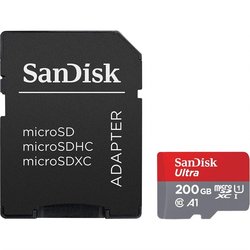 Paměťová karta Sandisk Micro SDXC Ultra 200GB UHS-I U1 (100R) + adapter