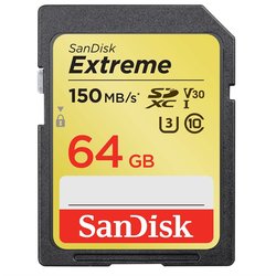 Paměťová karta Sandisk SDXC Extreme Plus 64GB UHS-I U3 V30 (150R/70W)