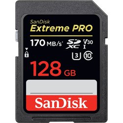Paměťová karta Sandisk SDXC Extreme Pro 128GB UHS-I U3 V30 (170R/90W)