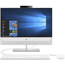 Počítač All In One HP Pavilion 24-xa0004nc 23,8", 1920 x 1080, R5-2600H, 8GB, 128+1000GB, bez mechaniky, Radeon RX Vega 8, W10 Home - bílý