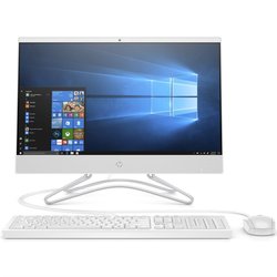 Počítač All In One HP 22-c0023nc 21.5", 1920 x 1080, Pentium J5005, 4GB, 128GB, bez mechaniky, UHD 600, W10 Home - bílý