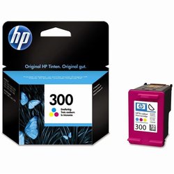 Inkoustová náplň HP No. 300, 4 ml, 165 stran, CMY - originální