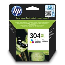 Inkoustová náplň HP 304XL, 300 stran, CMY