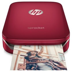 Fototiskárna HP Sprocket Photo Printer 512 MB, USB - červená